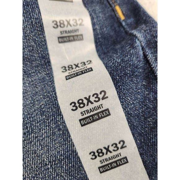NWT Old Navy Straight Leg Denim Jeans Mens Size 38x32 Dark Blue - Built In Flex - Picture 7 of 10